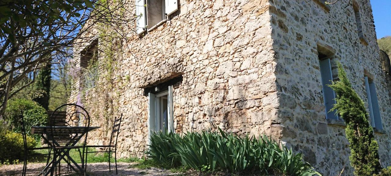 Gite En Cevennes Du Sud, Bergerie Restauree Au Rez De Jardin D'Une Bastide Avec Piscine, Vue Exceptionnelle, Authenticite Et Confort Saint-Laurent-le-Minier Экстерьер фото