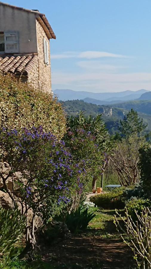 Gite En Cevennes Du Sud, Bergerie Restauree Au Rez De Jardin D'Une Bastide Avec Piscine, Vue Exceptionnelle, Authenticite Et Confort Saint-Laurent-le-Minier Экстерьер фото