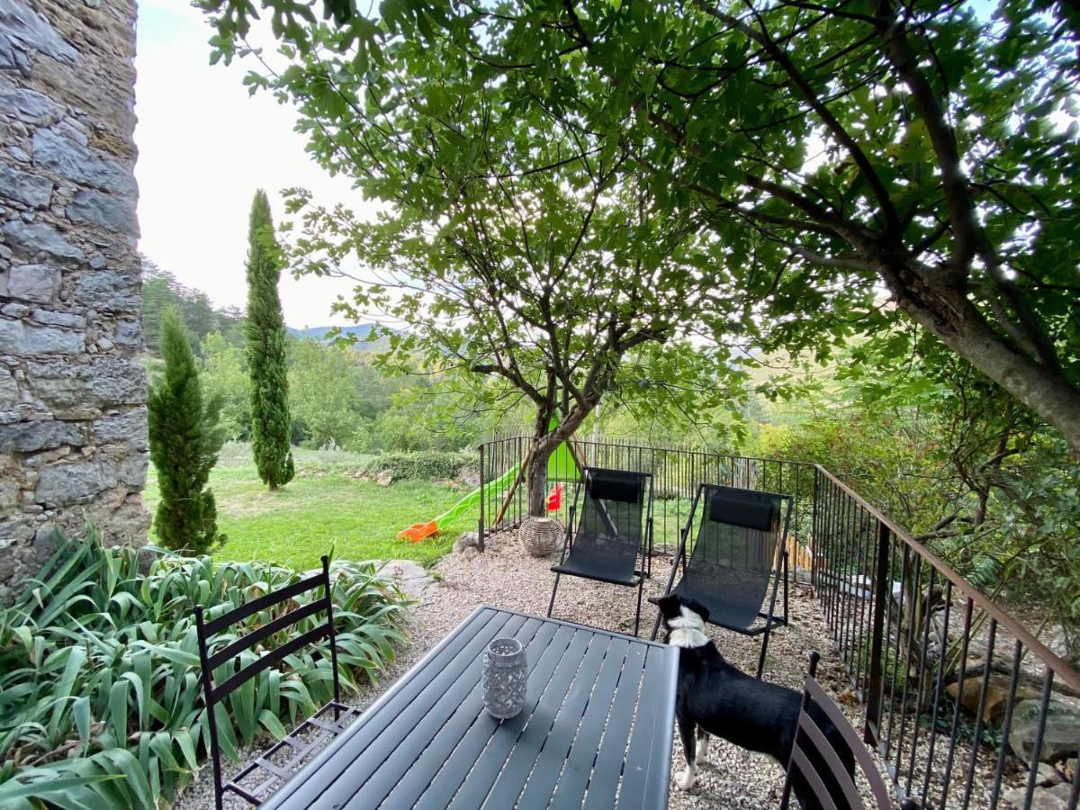 Gite En Cevennes Du Sud, Bergerie Restauree Au Rez De Jardin D'Une Bastide Avec Piscine, Vue Exceptionnelle, Authenticite Et Confort Saint-Laurent-le-Minier Экстерьер фото